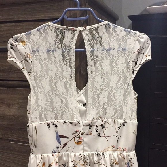 short white floral dress - Picture 2 of 2